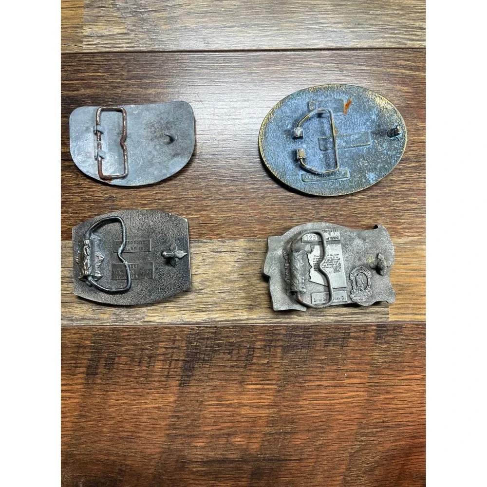 Vintage Belt Buckle Lot 501st MI GP Korea Arizona 1982 3/3 ACR Raleigh Lights